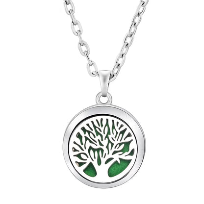 Heart-Shaped Aromatherapy Essential Oil Diffuser Necklace Stainless Steel High Quality Dragonfly Perfume Lockets Pendant Jewelry