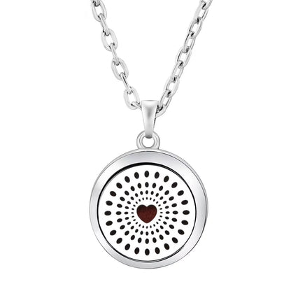 Heart-Shaped Aromatherapy Essential Oil Diffuser Necklace Stainless Steel High Quality Dragonfly Perfume Lockets Pendant Jewelry