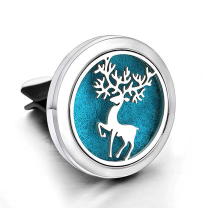 New Tree of Life Car Aromatherapy Diffuser Stainless Steel Air Vent Freshener Car Essential Oil Diffuser Perfume Lockets Jewelry