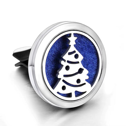 New Tree of Life Car Aromatherapy Diffuser Stainless Steel Air Vent Freshener Car Essential Oil Diffuser Perfume Lockets Jewelry