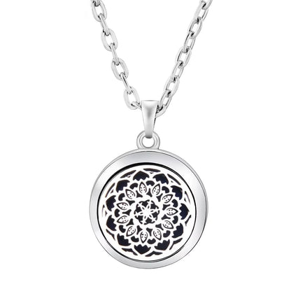 Heart-Shaped Aromatherapy Essential Oil Diffuser Necklace Stainless Steel High Quality Dragonfly Perfume Lockets Pendant Jewelry