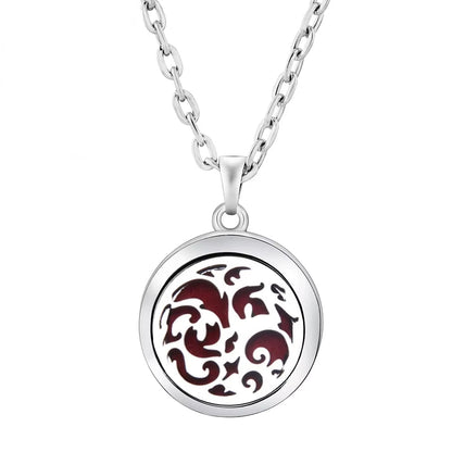 Heart-Shaped Aromatherapy Essential Oil Diffuser Necklace Stainless Steel High Quality Dragonfly Perfume Lockets Pendant Jewelry