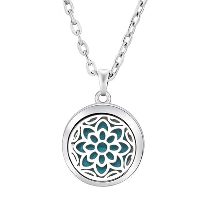 Heart-Shaped Aromatherapy Essential Oil Diffuser Necklace Stainless Steel High Quality Dragonfly Perfume Lockets Pendant Jewelry