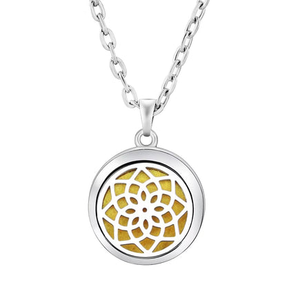 Heart-Shaped Aromatherapy Essential Oil Diffuser Necklace Stainless Steel High Quality Dragonfly Perfume Lockets Pendant Jewelry