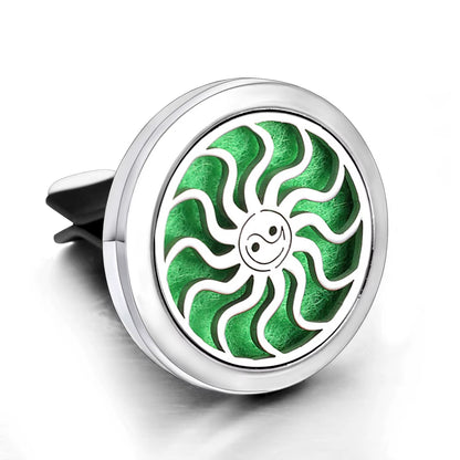 New Tree of Life Car Aromatherapy Diffuser Stainless Steel Air Vent Freshener Car Essential Oil Diffuser Perfume Lockets Jewelry