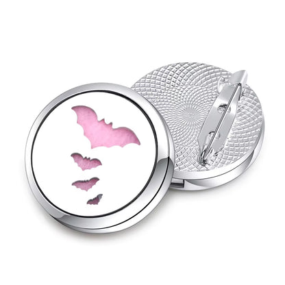 New High Quality Aroma Brooch Metal Badge Stainless Steel Open Perfume Aromatherapy Essential Oil Diffuser Locket Brooch Jewelry