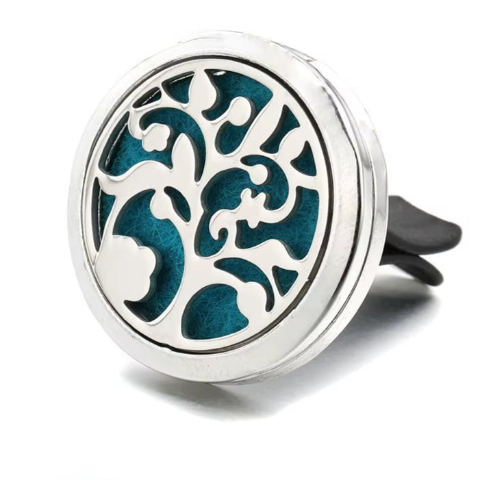 New Tree of Life Car Aromatherapy Diffuser Stainless Steel Air Vent Freshener Car Essential Oil Diffuser Perfume Lockets Jewelry